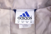 90's Adidas Embroidered Logo Blue Full Zip Jacket - Jacket - Thrifted Threads
