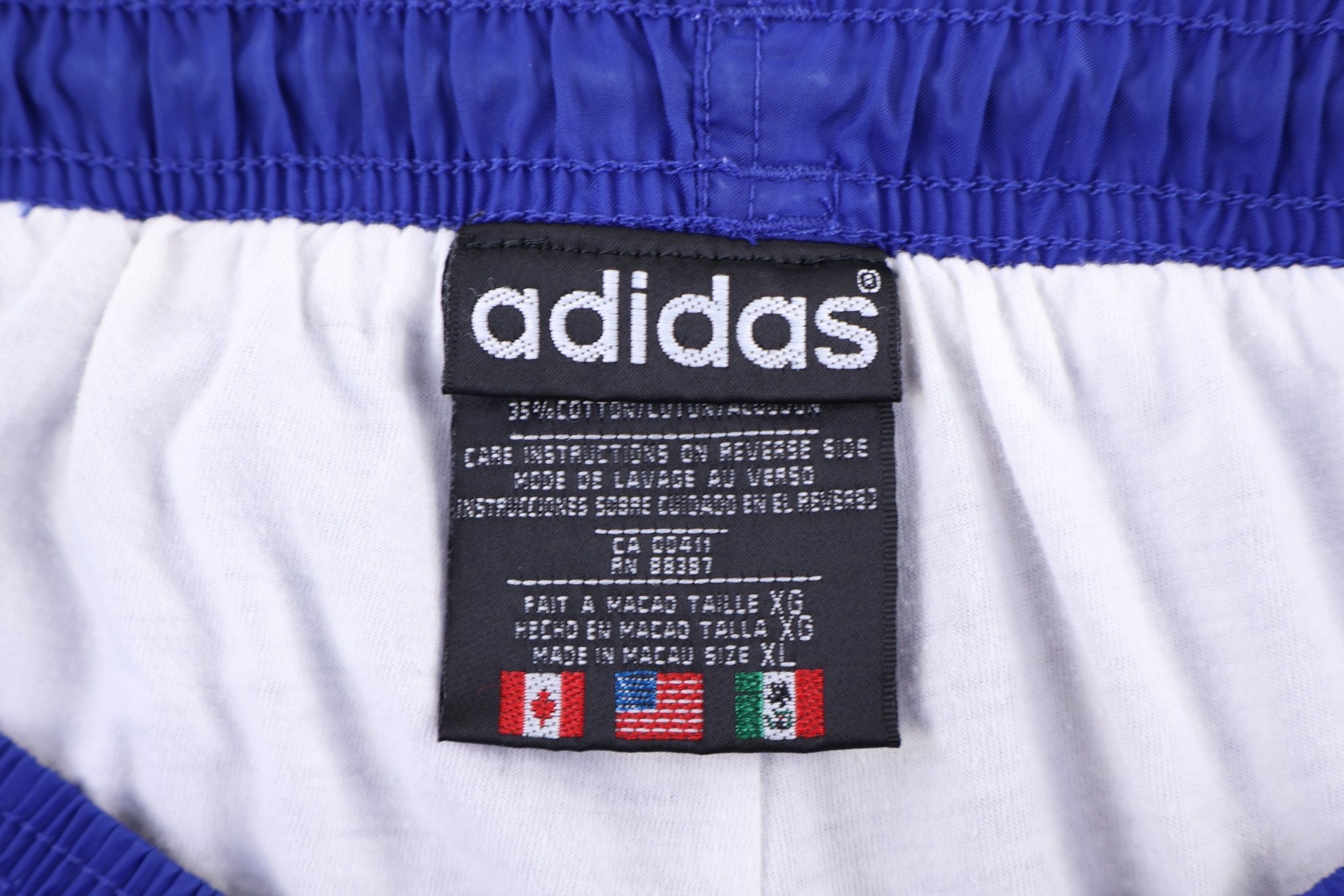 90's Adidas Embroidered Logo Blue Track Pants - Pants/Shorts - Thrifted Threads