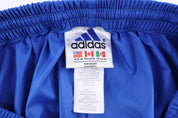 90's Adidas Embroidered Logo Blue Track Pants - Pants/Shorts - Thrifted Threads