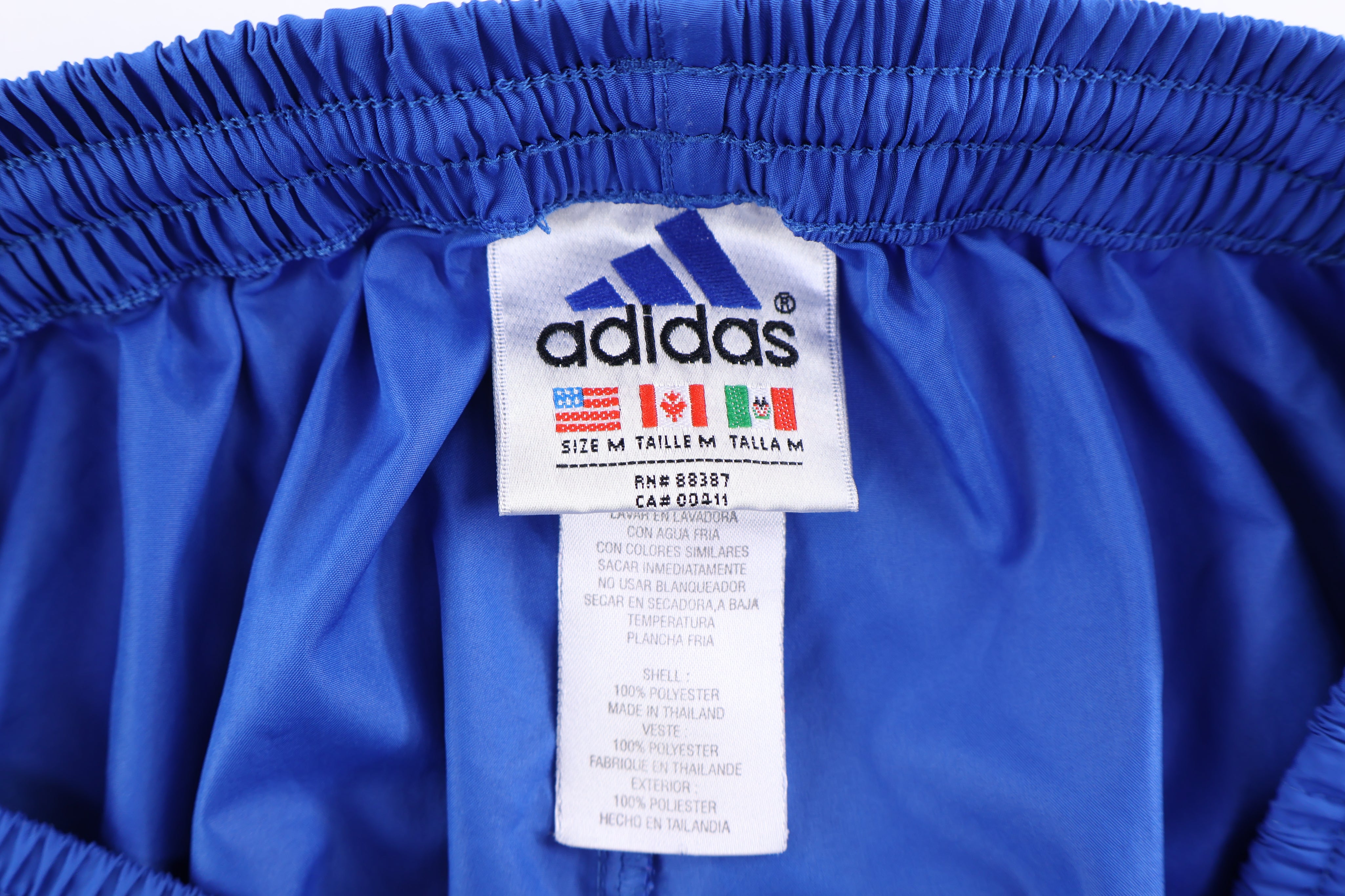 90's Adidas Embroidered Logo Blue Track Pants - Pants/Shorts - Thrifted Threads