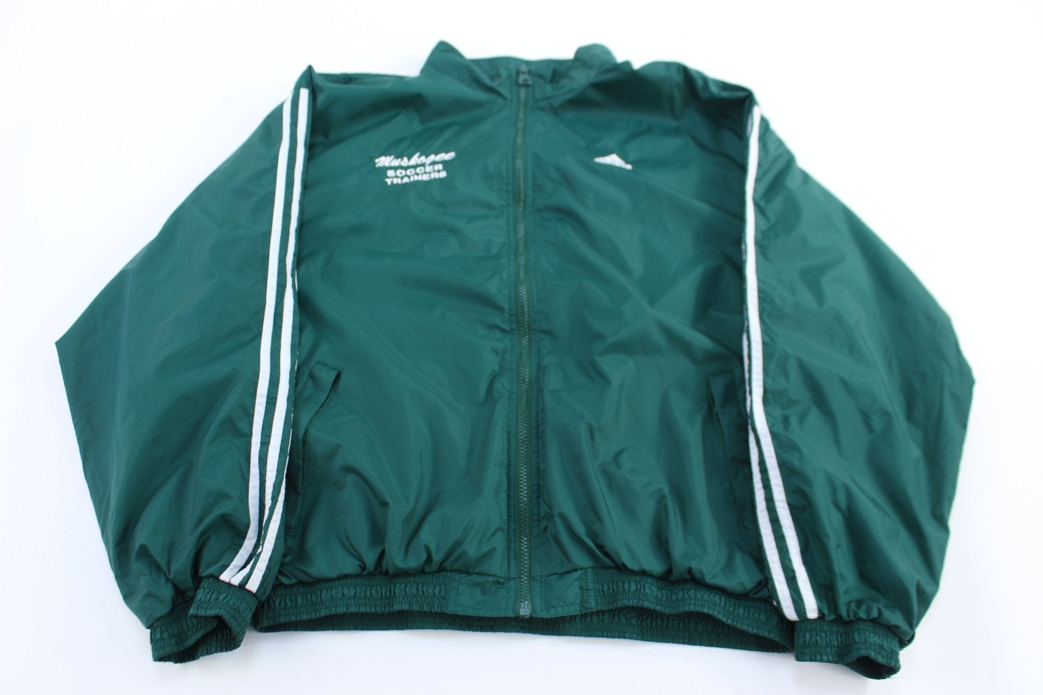 90's Adidas Embroidered Logo Full Zip Jacket - ThriftedThreads.com