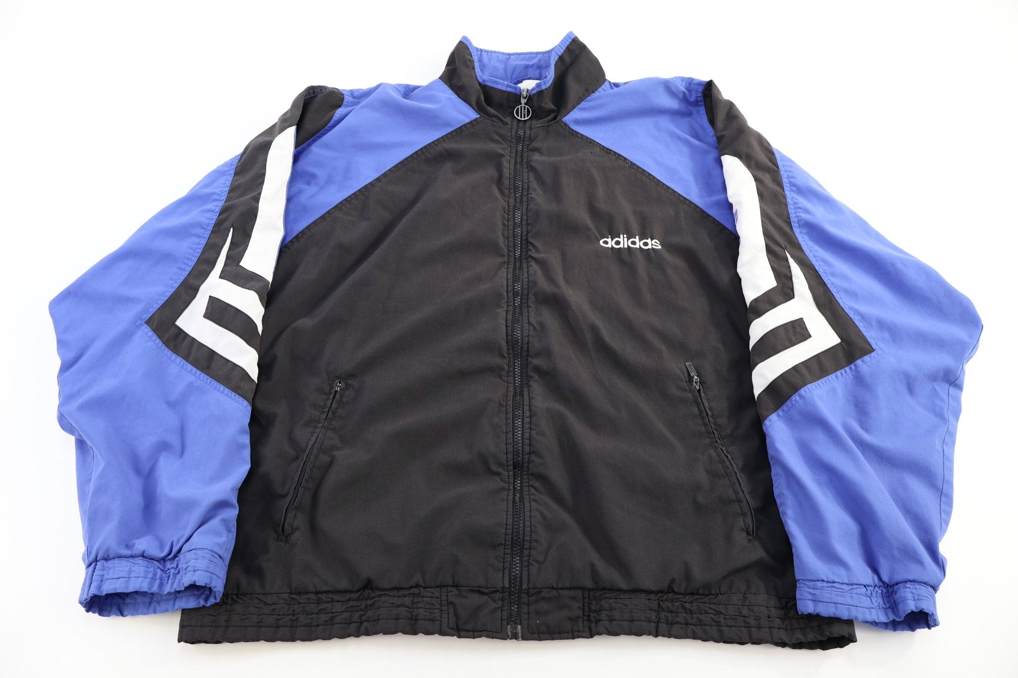90's Adidas Embroidered Logo Full Zip Jacket - Jacket - Thrifted Threads