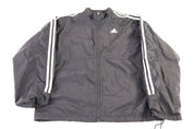 90's Adidas Embroidered Logo Full Zip Jacket - Jacket - Thrifted Threads