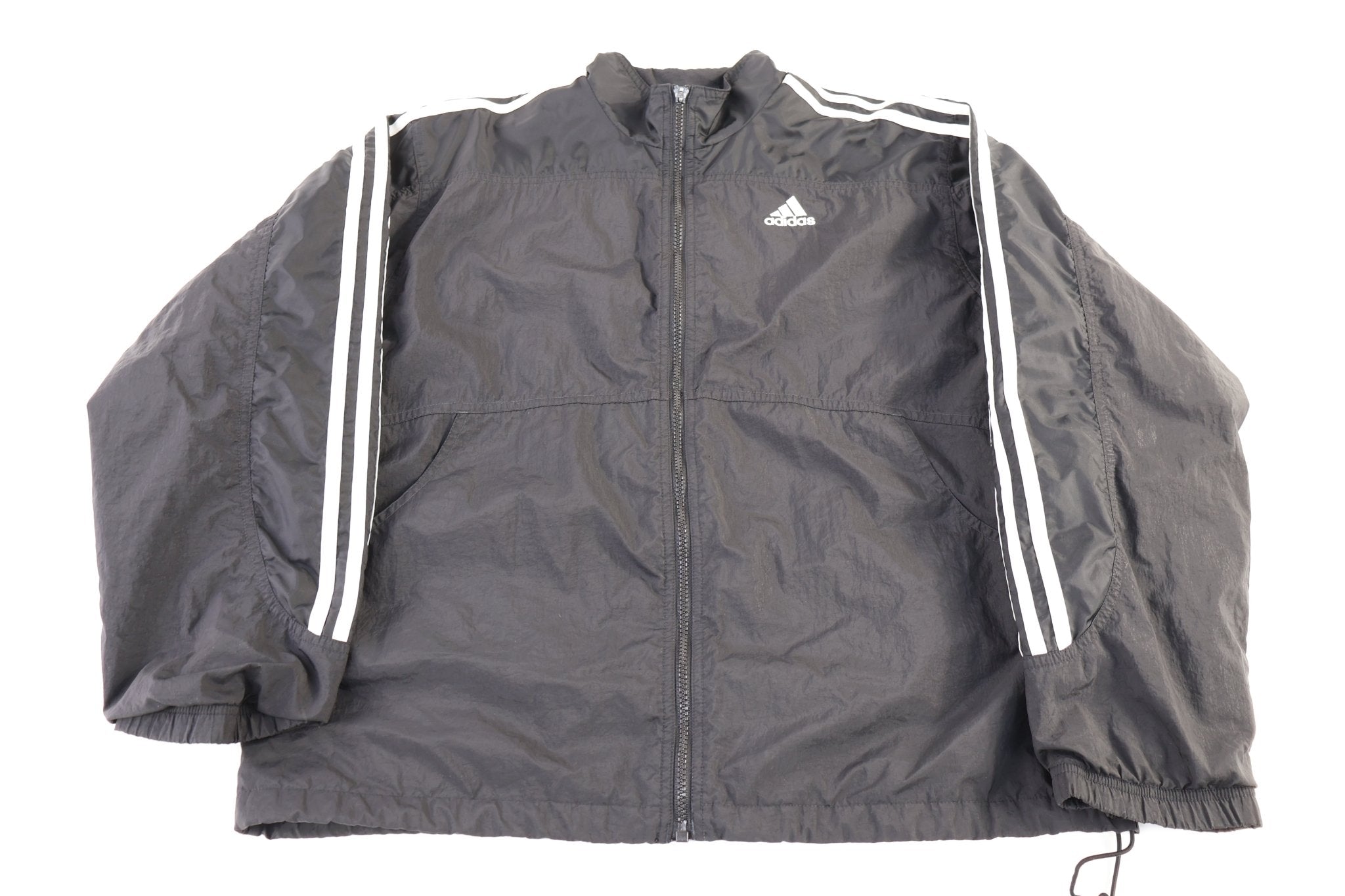 90's Adidas Embroidered Logo Full Zip Jacket - Jacket - Thrifted Threads