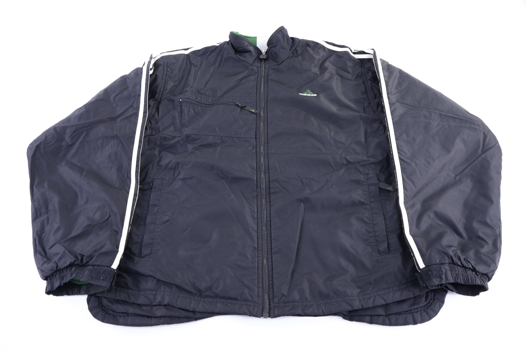 90's Adidas Embroidered Logo Full Zip Jacket - Jacket - Thrifted Threads