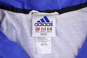 90's Adidas Embroidered Logo Full Zip Jacket - Jacket - Thrifted Threads