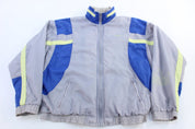 90's Adidas Embroidered Logo Full Zip Windbreaker - ThriftedThreads.com