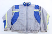 90's Adidas Embroidered Logo Full Zip Windbreaker - Jacket - Thrifted Threads