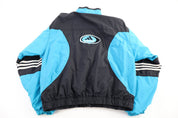 90's Adidas Embroidered Logo Full Zip Windbreaker - Jacket - Thrifted Threads