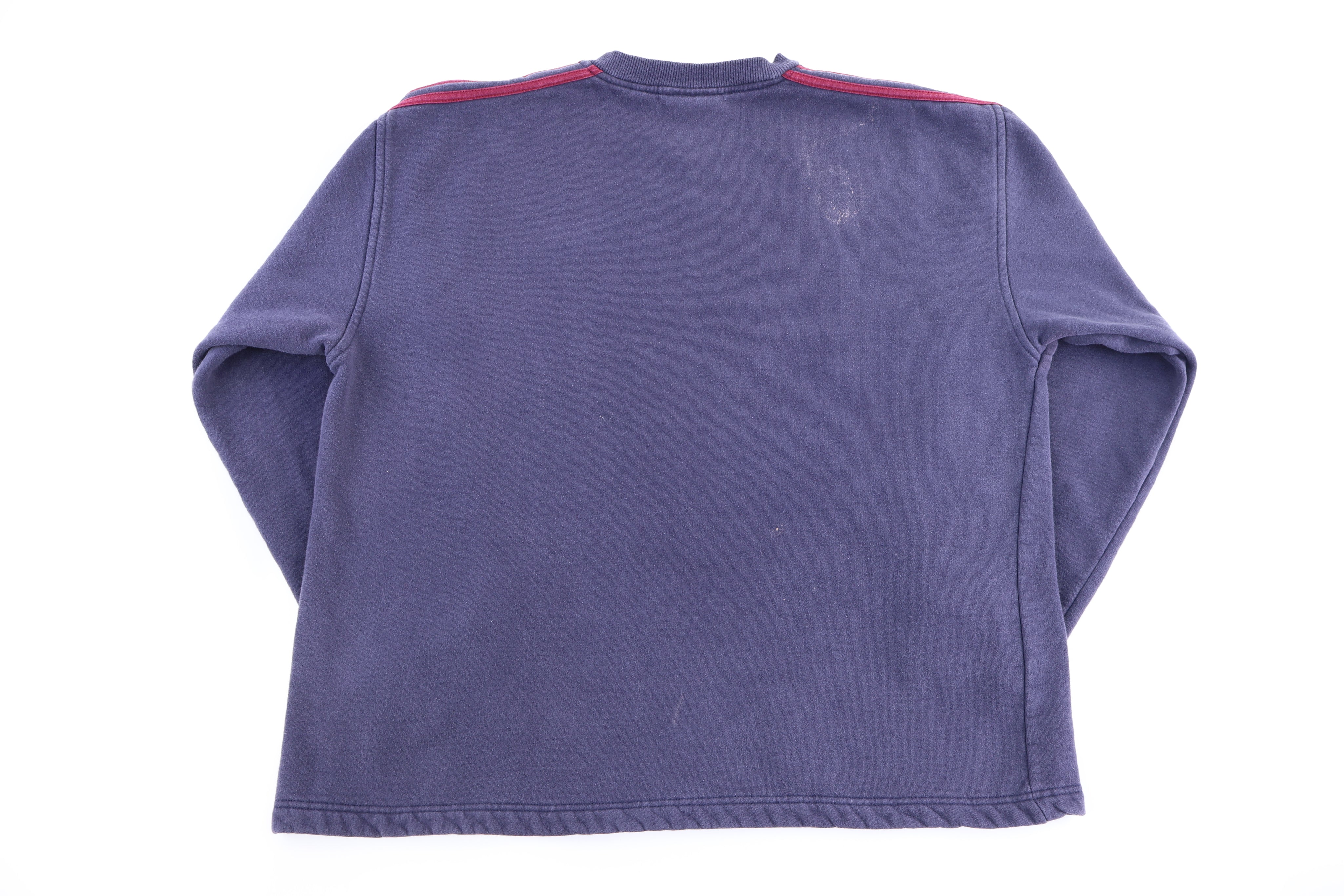 90's Adidas Embroidered Logo Multicolor Sweatshirt - Sweatshirt - Thrifted Threads