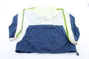90's Adidas Embroidered Logo Navy Blue, White, & Neon Zip Up Jacket - ThriftedThreads.com