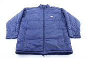 90's Adidas Embroidered Logo Navy Blue Zip Up Jacket - ThriftedThreads.com