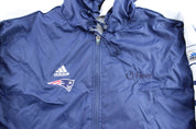 90's Adidas Embroidered Logo New England Patriots Zip Up Jacket - ThriftedThreads.com