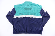 90's Adidas Embroidered Logo Pullover Windbreaker - Jacket - Thrifted Threads