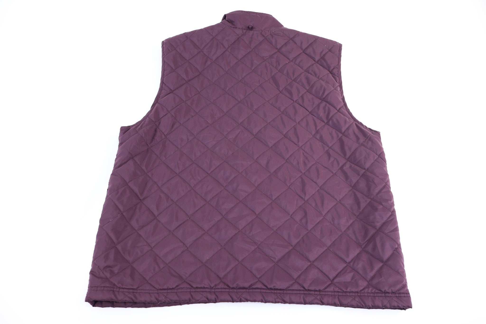 90's Adidas Embroidered Logo Purple Full Zip Vest - Vest - Thrifted Threads