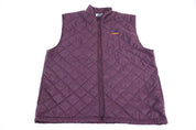 90's Adidas Embroidered Logo Purple Full Zip Vest - Vest - Thrifted Threads
