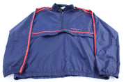 90's Adidas Embroidered Logo Quarter Zip Windbreaker - Jacket - Thrifted Threads