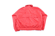 90's Adidas Embroidered Logo Red & White Striped Zip Up Jacket - Jacket - Thrifted Threads