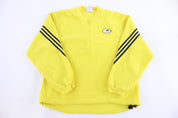 90's Adidas Embroidered Yellow Fleece Pullover - Sweater - Thrifted Threads