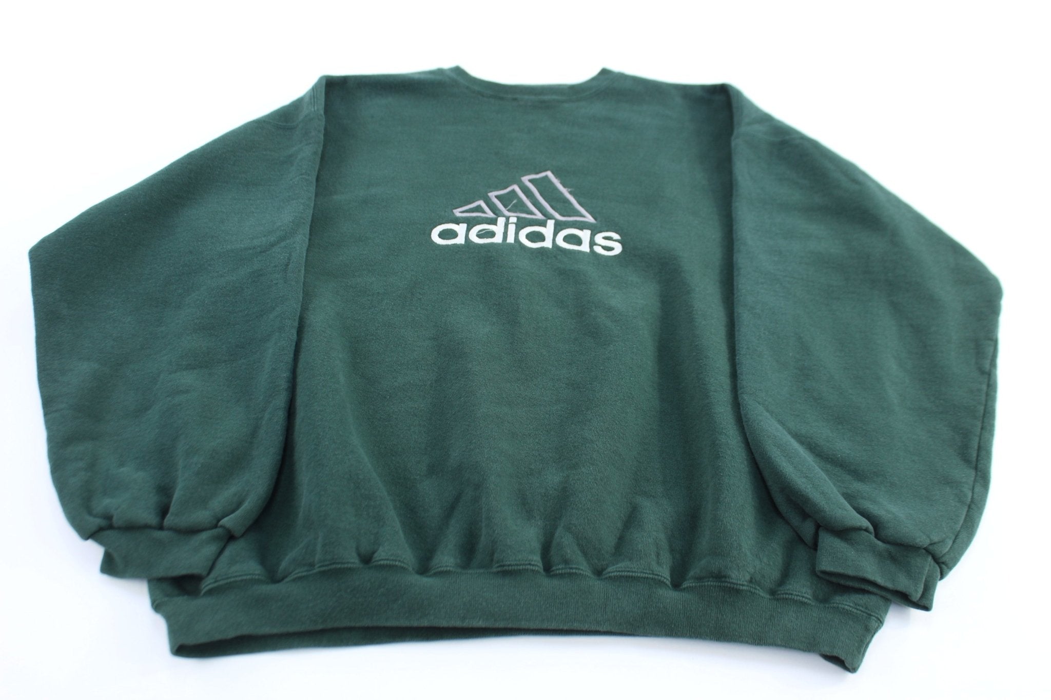 90's Adidas Logo Embroidered Sweatshirt - ThriftedThreads.com