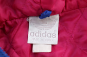 90's Adidas Pink & Blue full Zip Hooded Jacket - Jacket - Thrifted Threads