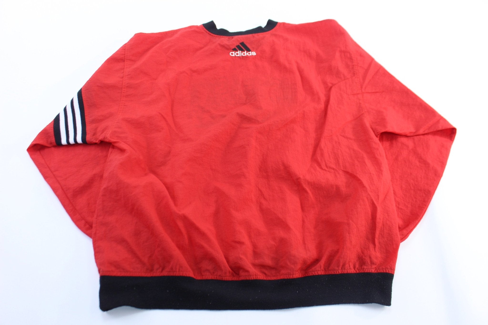 90's Adidas University of Nebraska Football Windbreaker Pullover - ThriftedThreads.com