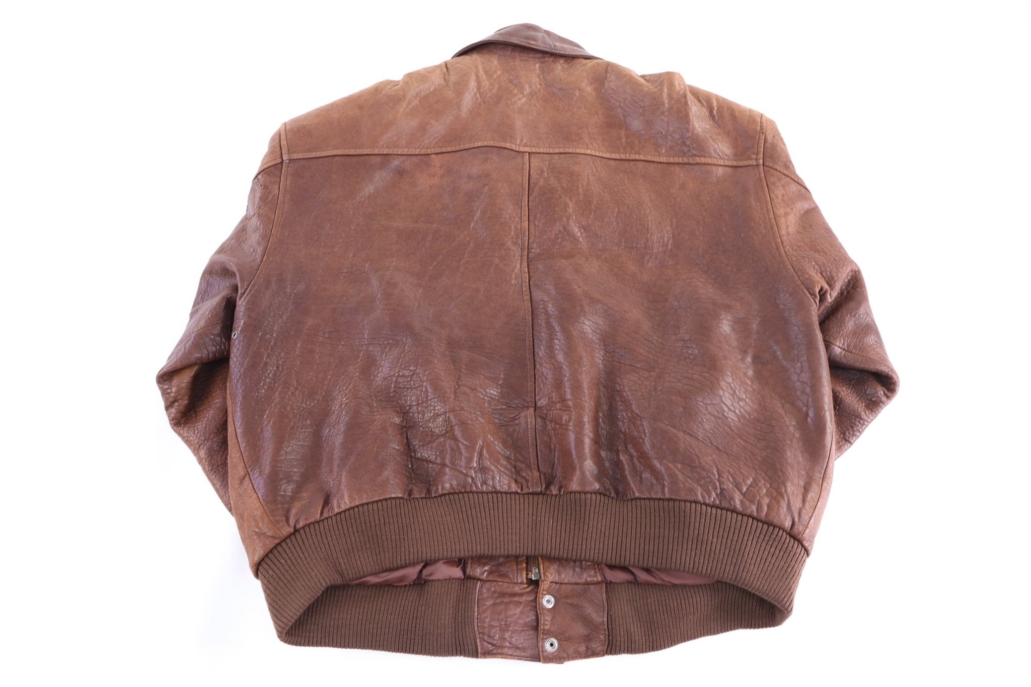 90's American Bound Brown Leather Jacket - Jacket - Thrifted Threads
