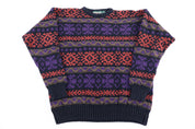 90's American Eagle Multipattern Knit Sweater - Sweater - Thrifted Threads