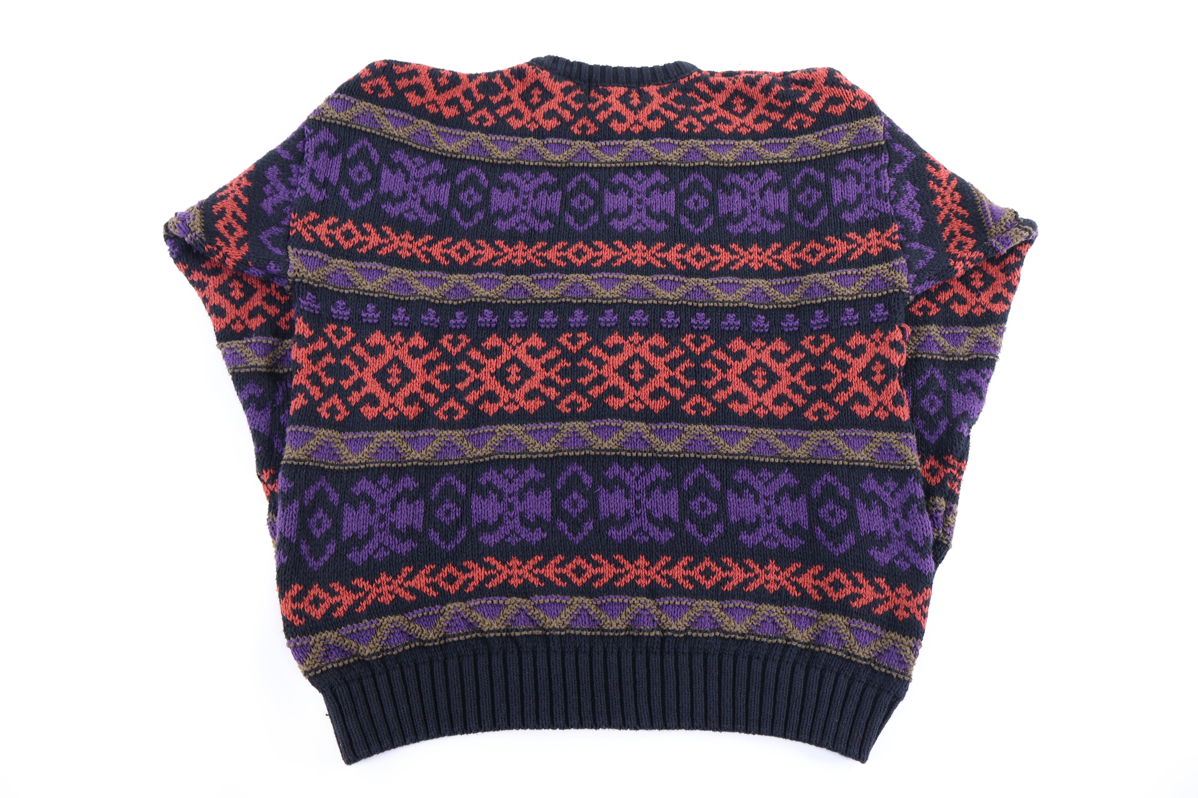 90's American Eagle Multipattern Knit Sweater - Sweater - Thrifted Threads