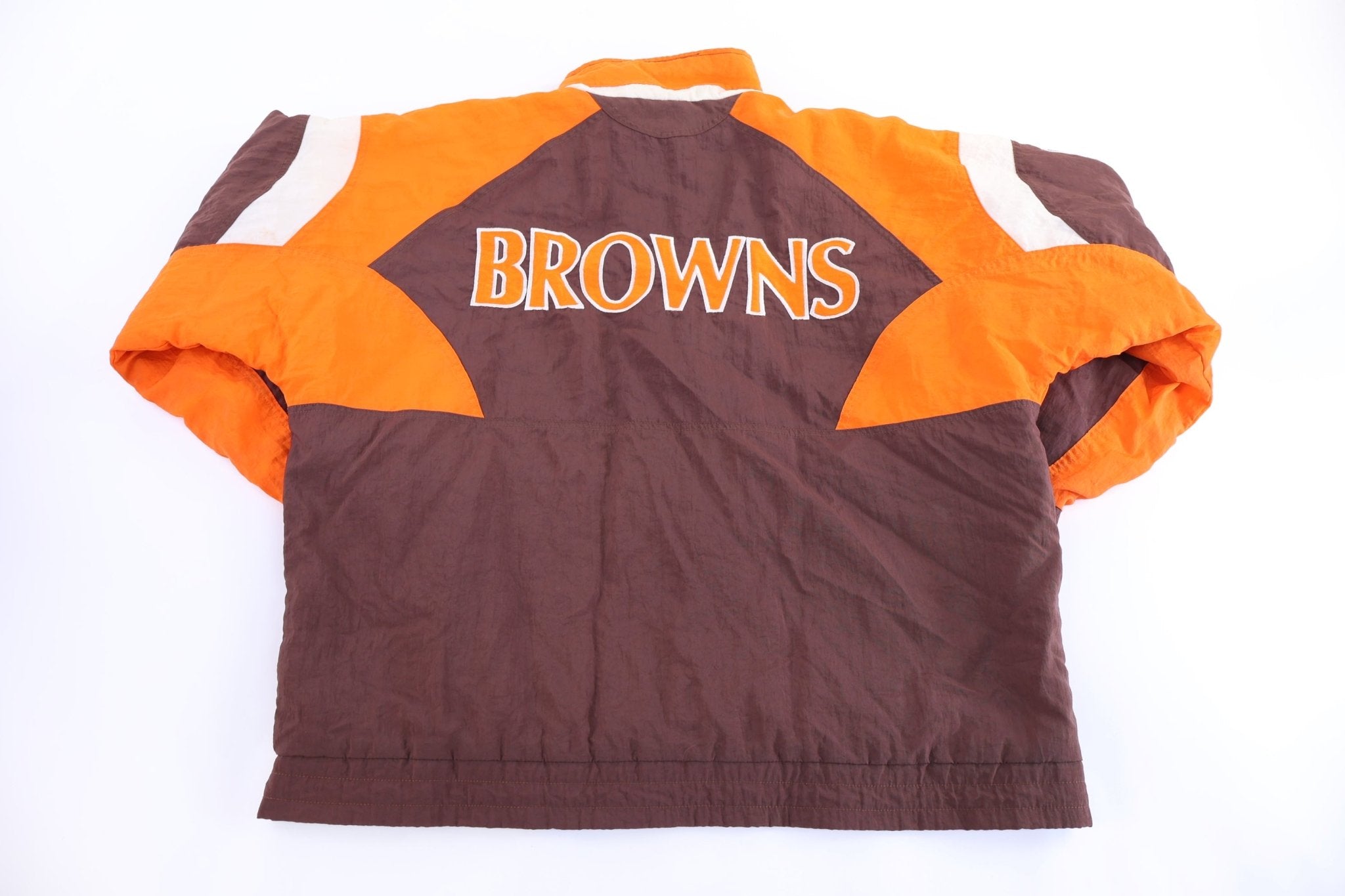 90's Apex One Cleveland Browns Football Full Zip Jacket - Jacket - Thrifted Threads