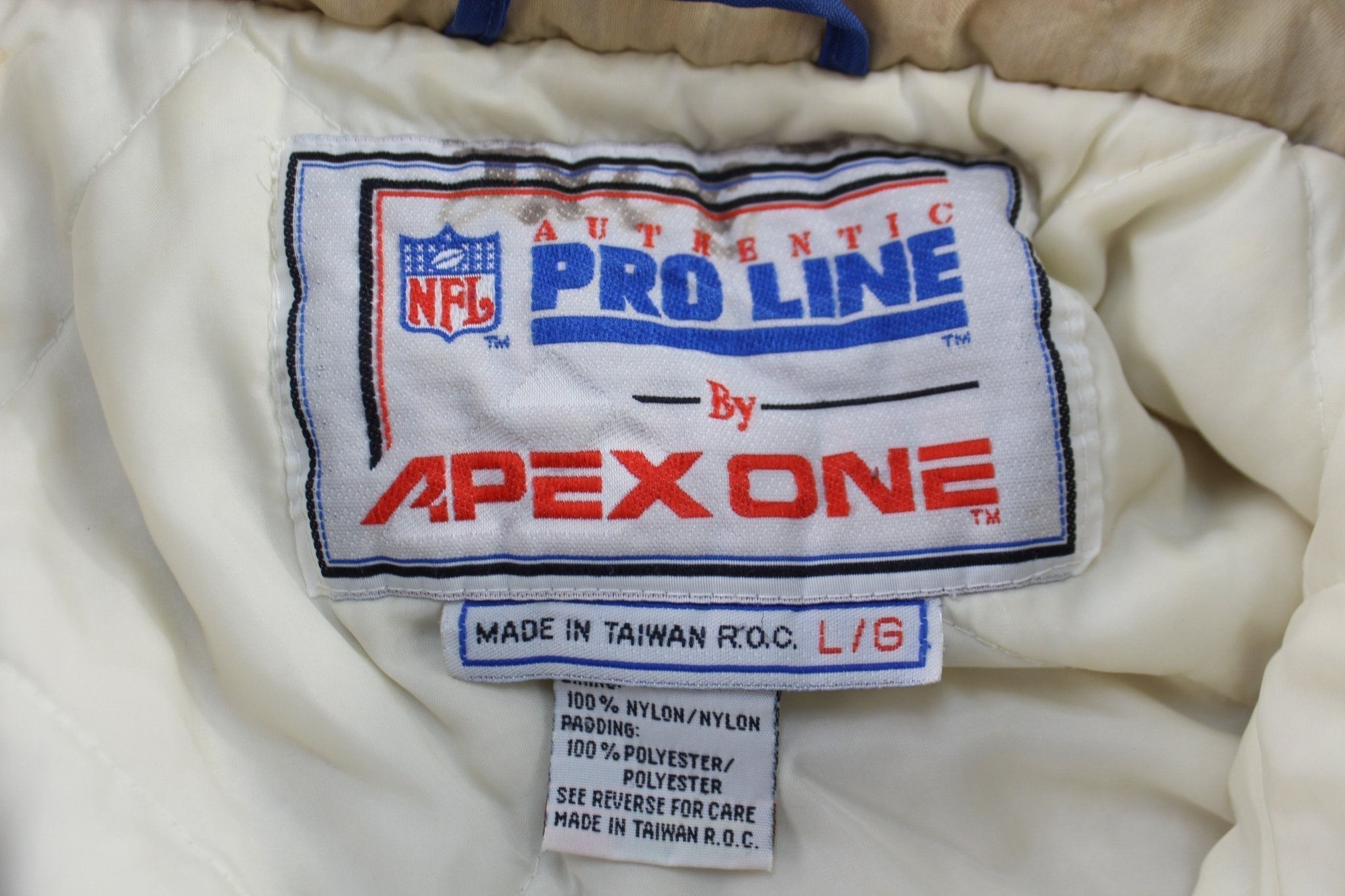 90's Apex One Dallas Cowboys Football Full Zip Puffer Jacket - Jacket - Thrifted Threads