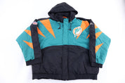 90's Apex One Miami Dolphins Full Zip Jacket - Jacket - Thrifted Threads