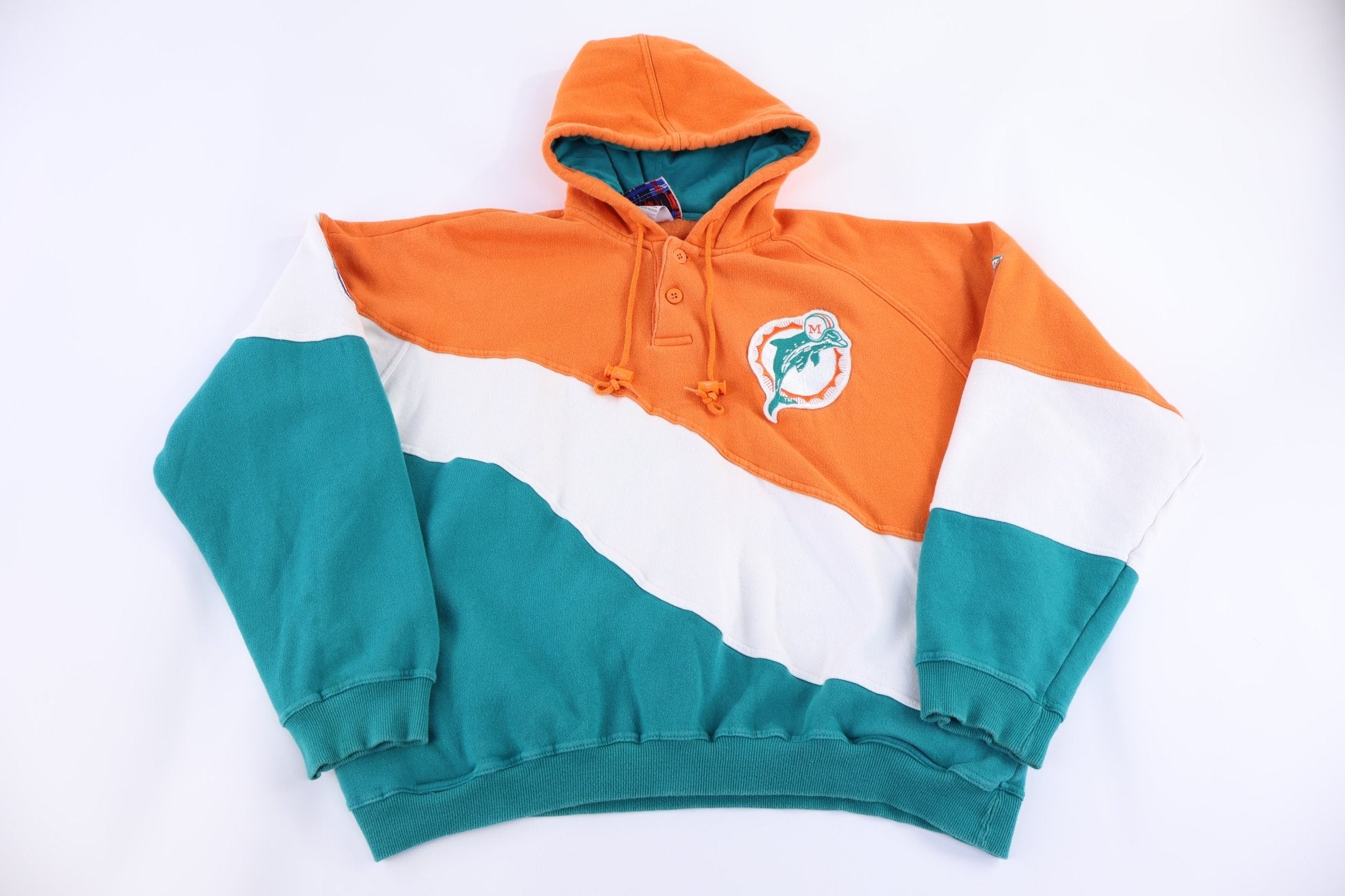 90's Apex One Miami Dolphins Sweatshirt - Jacket - Thrifted Threads