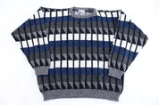 90's Area Multicolor Knit Sweater - Sweater - Thrifted Threads