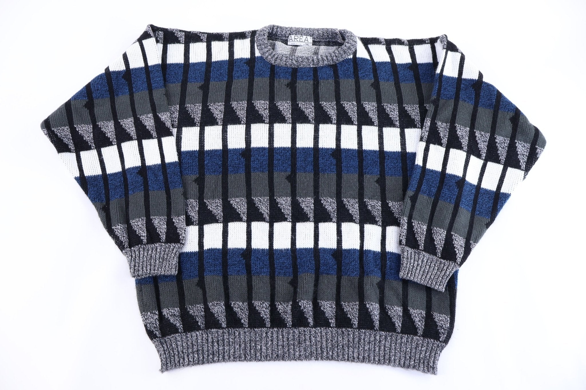 90's Area Multicolor Knit Sweater - Sweater - Thrifted Threads