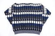 90's Area Multicolor Knit Sweater - Sweater - Thrifted Threads