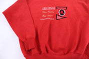90's Arkansas Razorbacks Embroidered Sweatshirt - Sweatshirt - Thrifted Threads