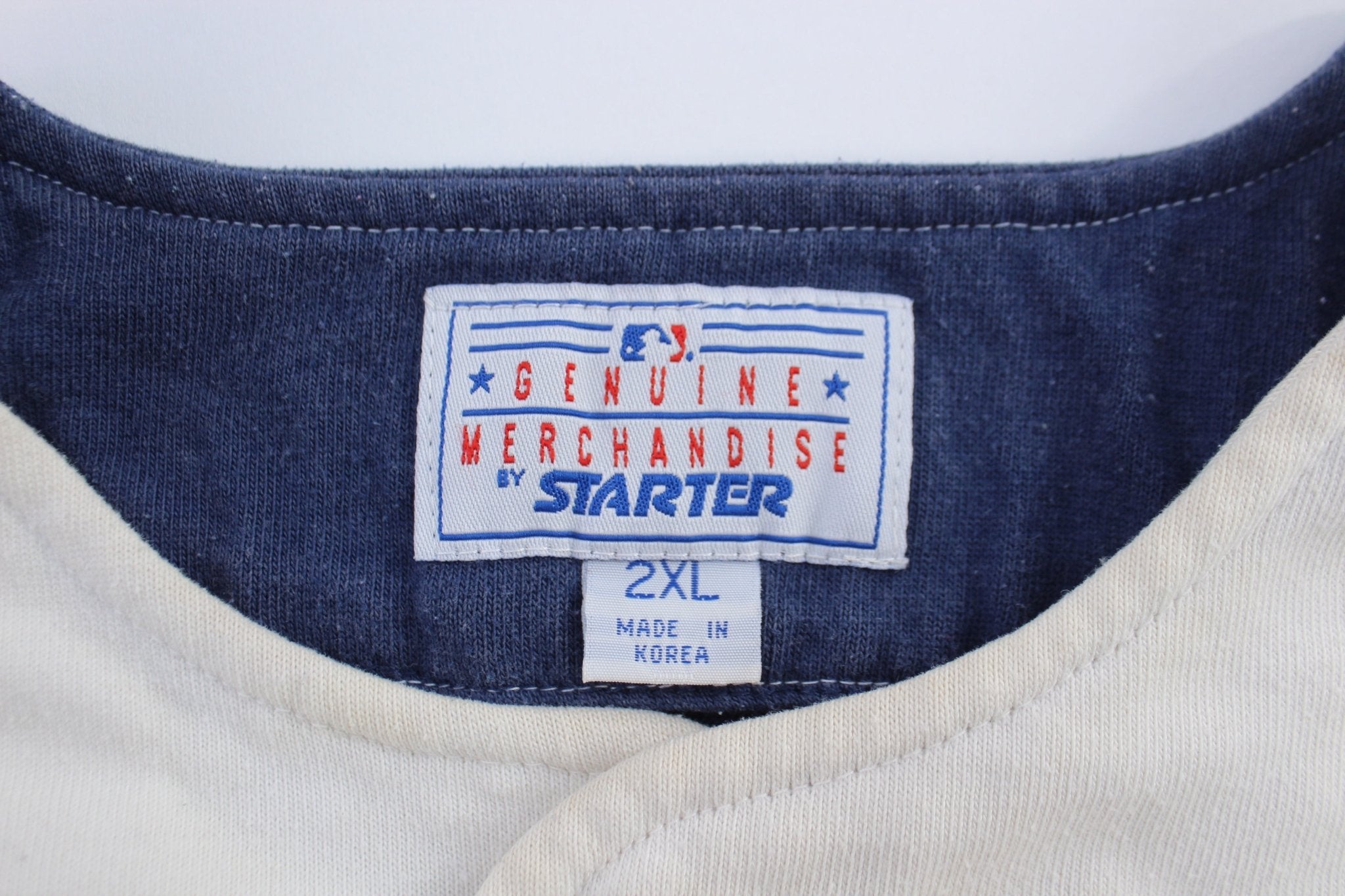 90's Atlanta Braves Embroidered Starter Baseball Jersey - ThriftedThreads.com