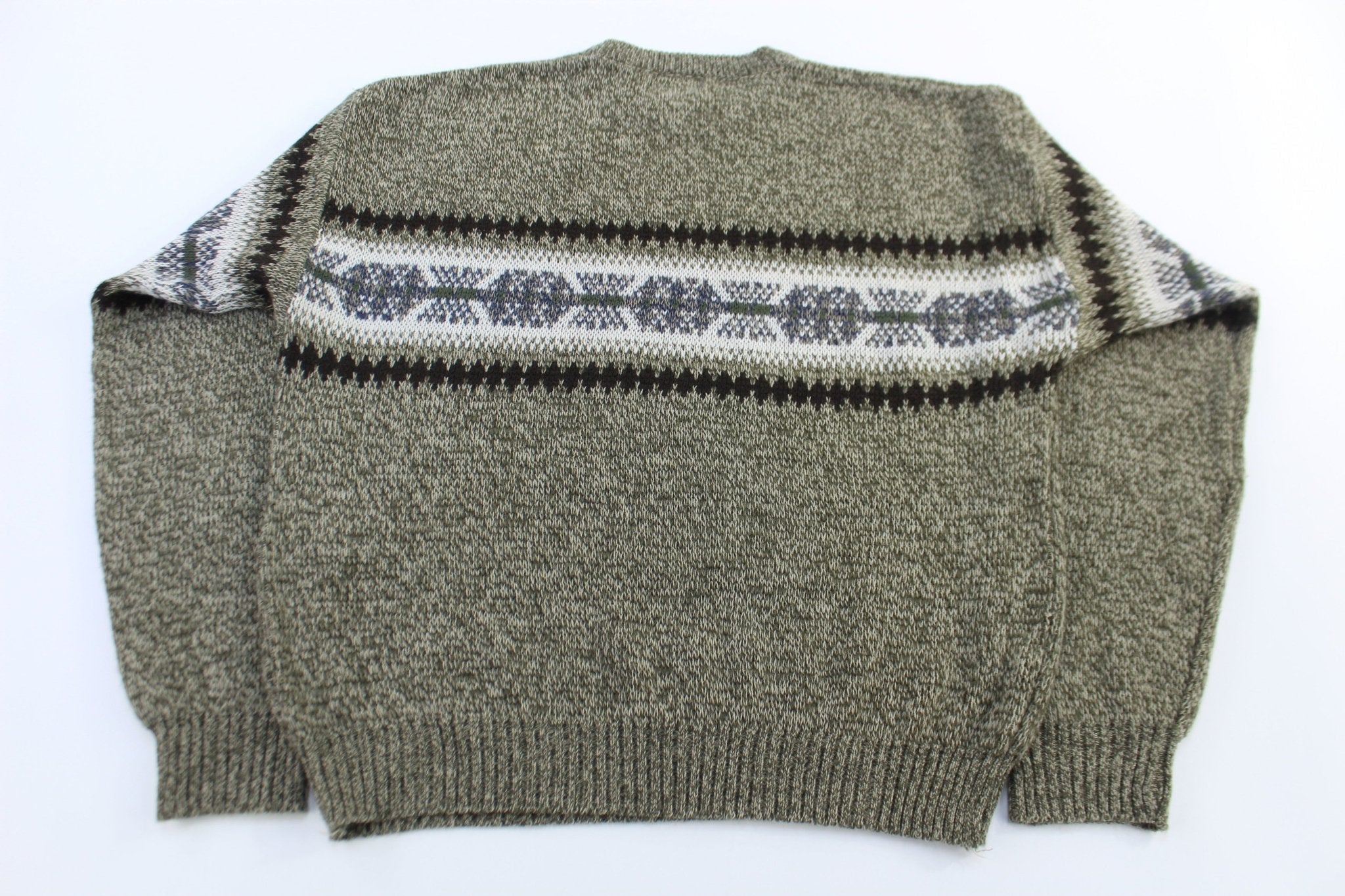 90's Basic Editions Multipatterned Knit Sweater - Sweater - Thrifted Threads