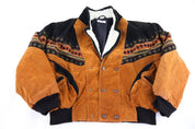 90's Berto Lucci Creazione Leather Suede Jacket - Jacket - Thrifted Threads