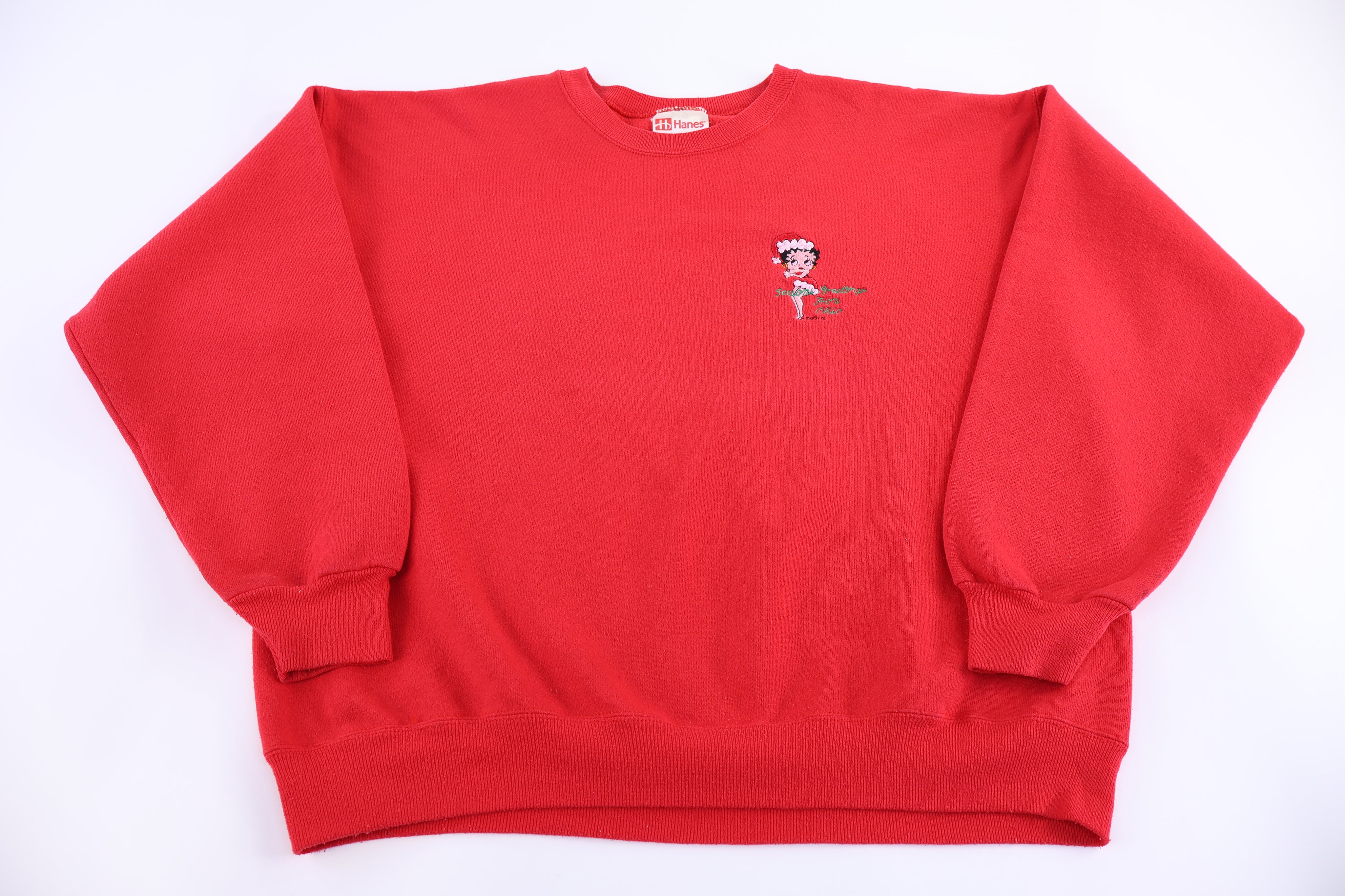 90's Betty Boop Embroidered Sweatshirt - Sweatshirt - Thrifted Threads