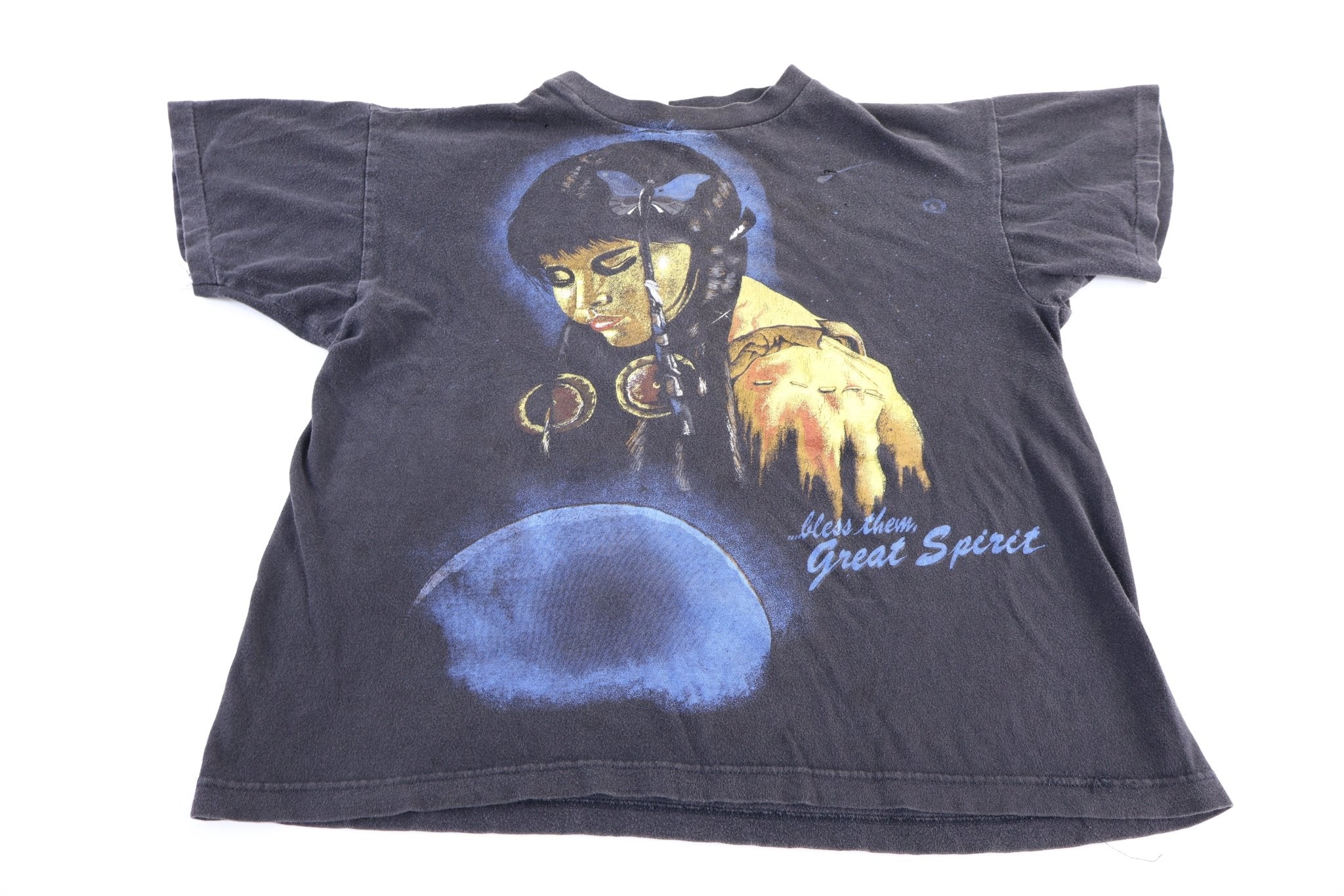 90's Bless Them Great Spirit T-shirt - Shirts & Tops - Thrifted Threads