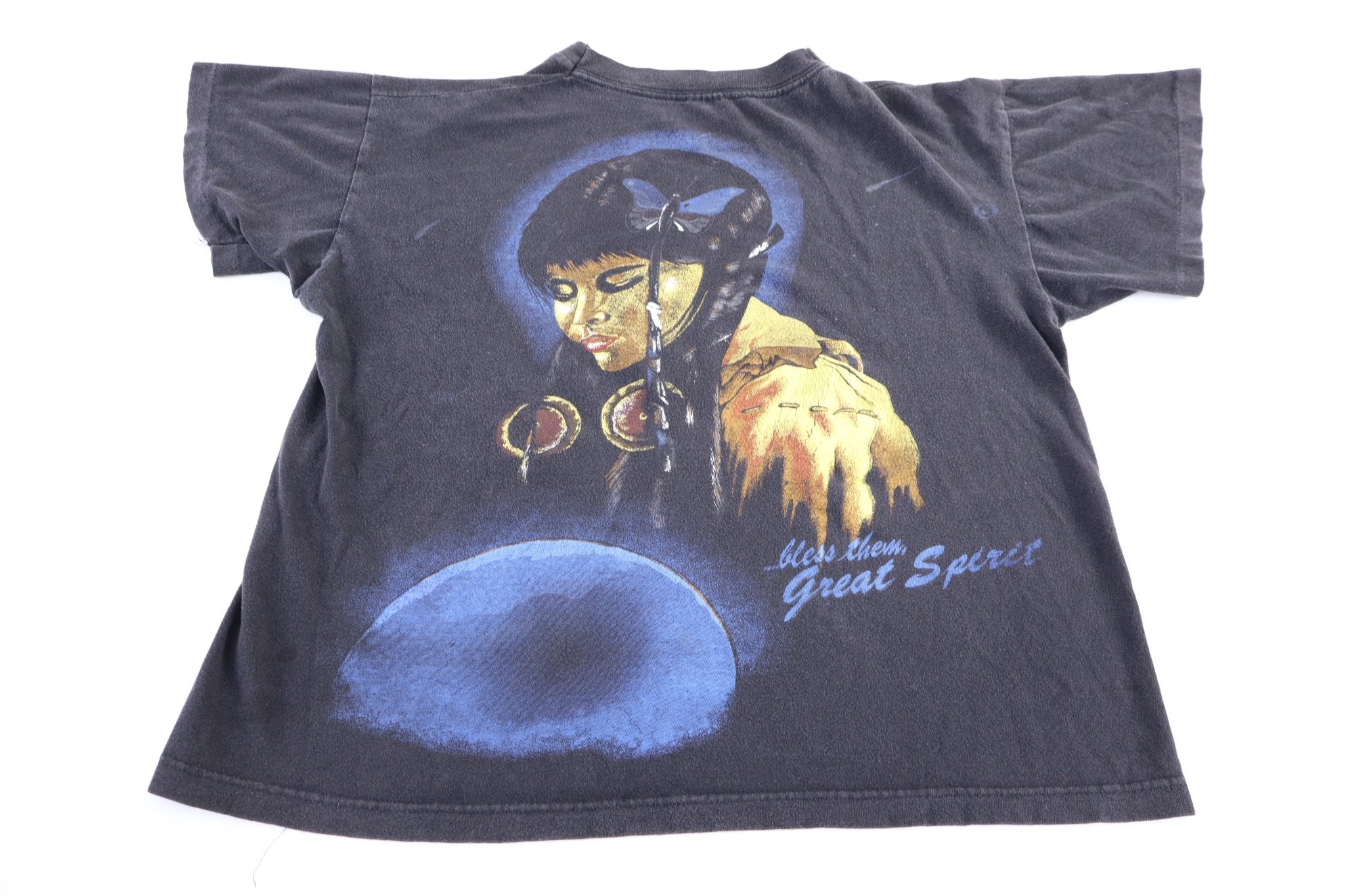 90's Bless Them Great Spirit T-shirt - Shirts & Tops - Thrifted Threads