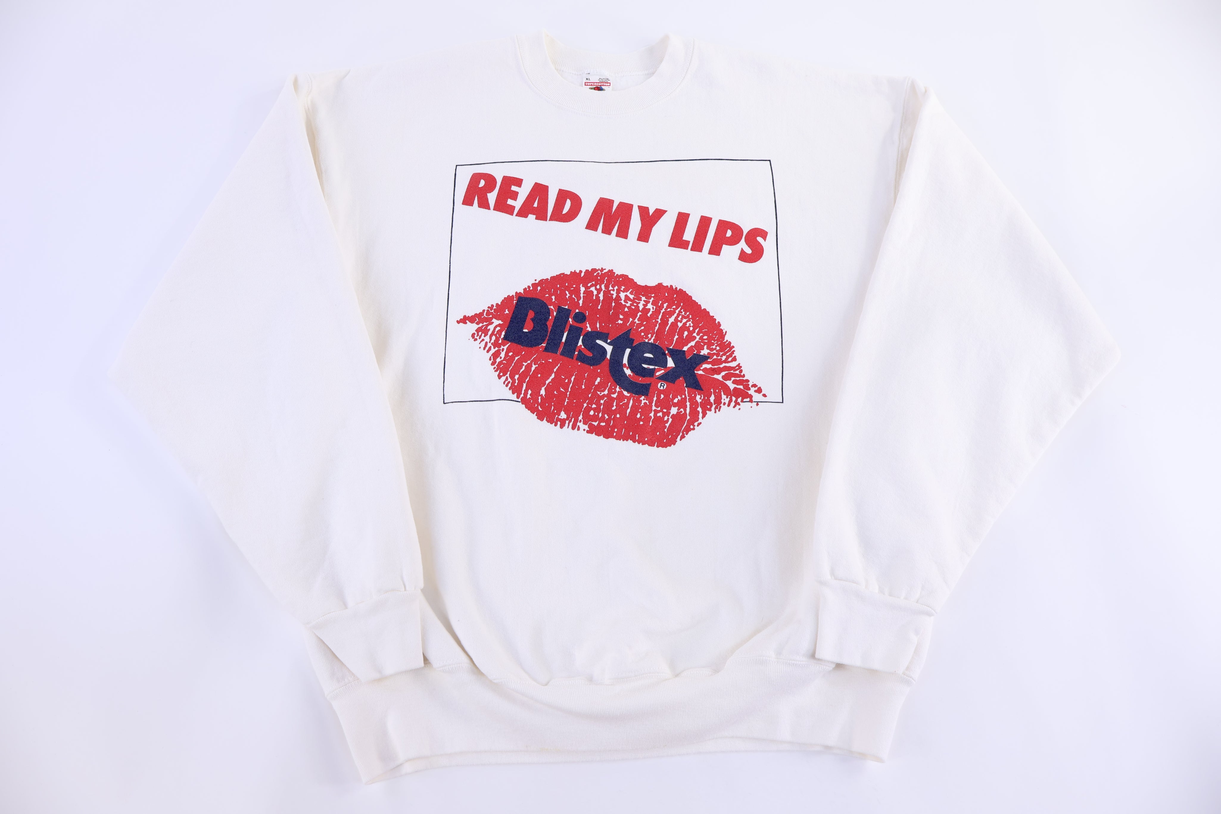 90's Blistex Read My Lips Sweatshirt - Sweatshirt - Thrifted Threads