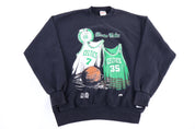 90's Boston Celtics Basketball Sweatshirt - Sweatshirt - Thrifted Threads