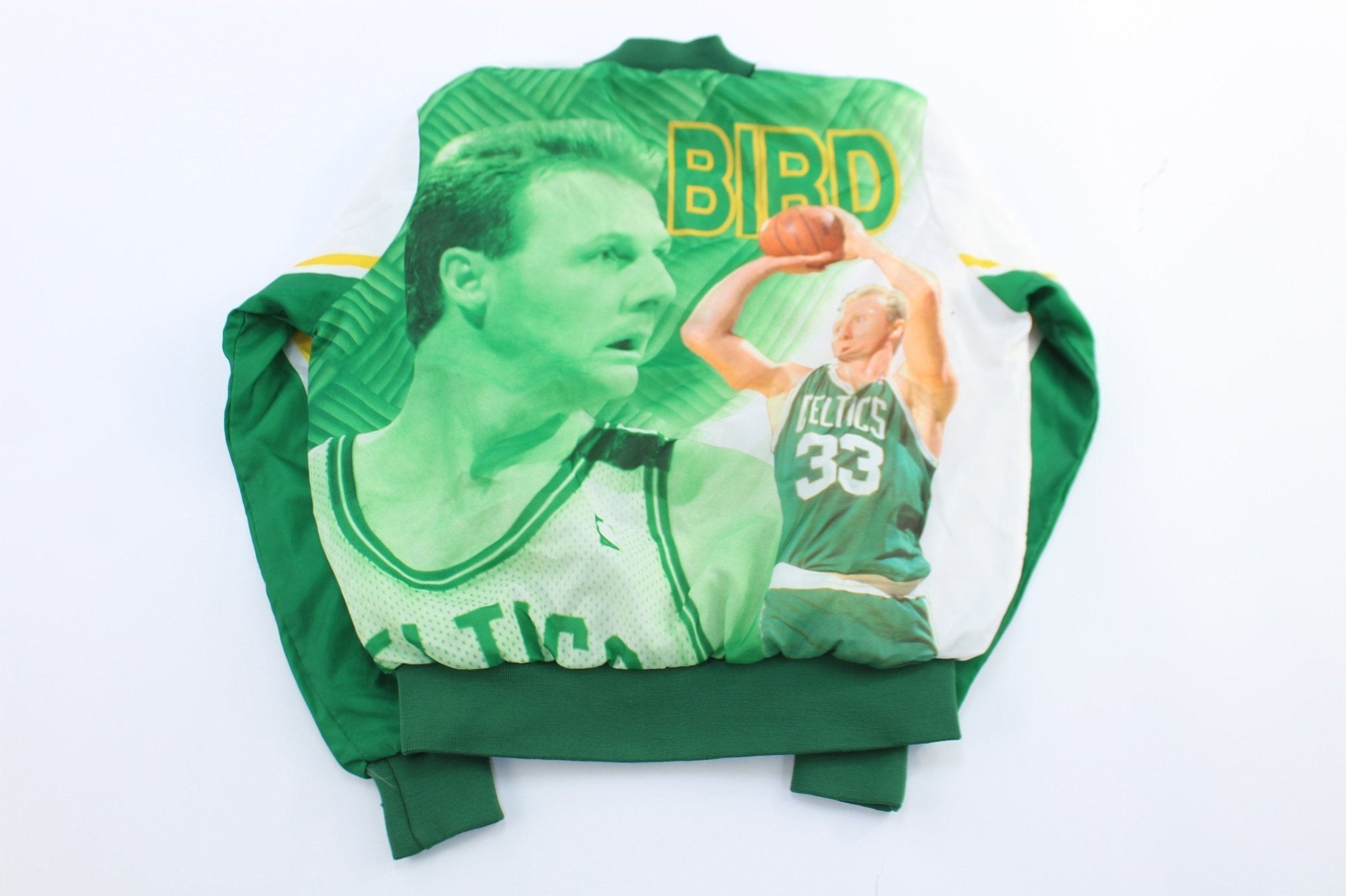 90's Boston Celtics Larry Bird Chalk Line Jacket - Jacket - Thrifted Threads