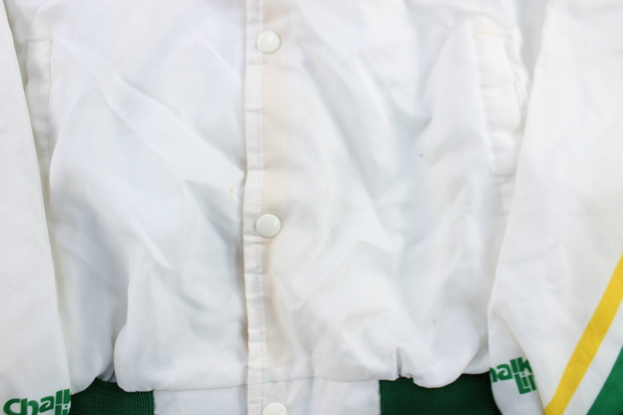 90's Boston Celtics Larry Bird Chalk Line Jacket - Jacket - Thrifted Threads