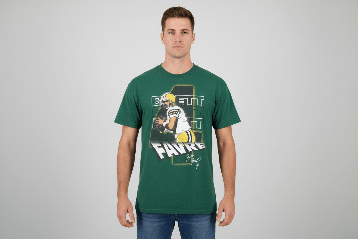90's Brett Favre Green Bay Packers T-shirt - Shirts & Tops - Thrifted Threads