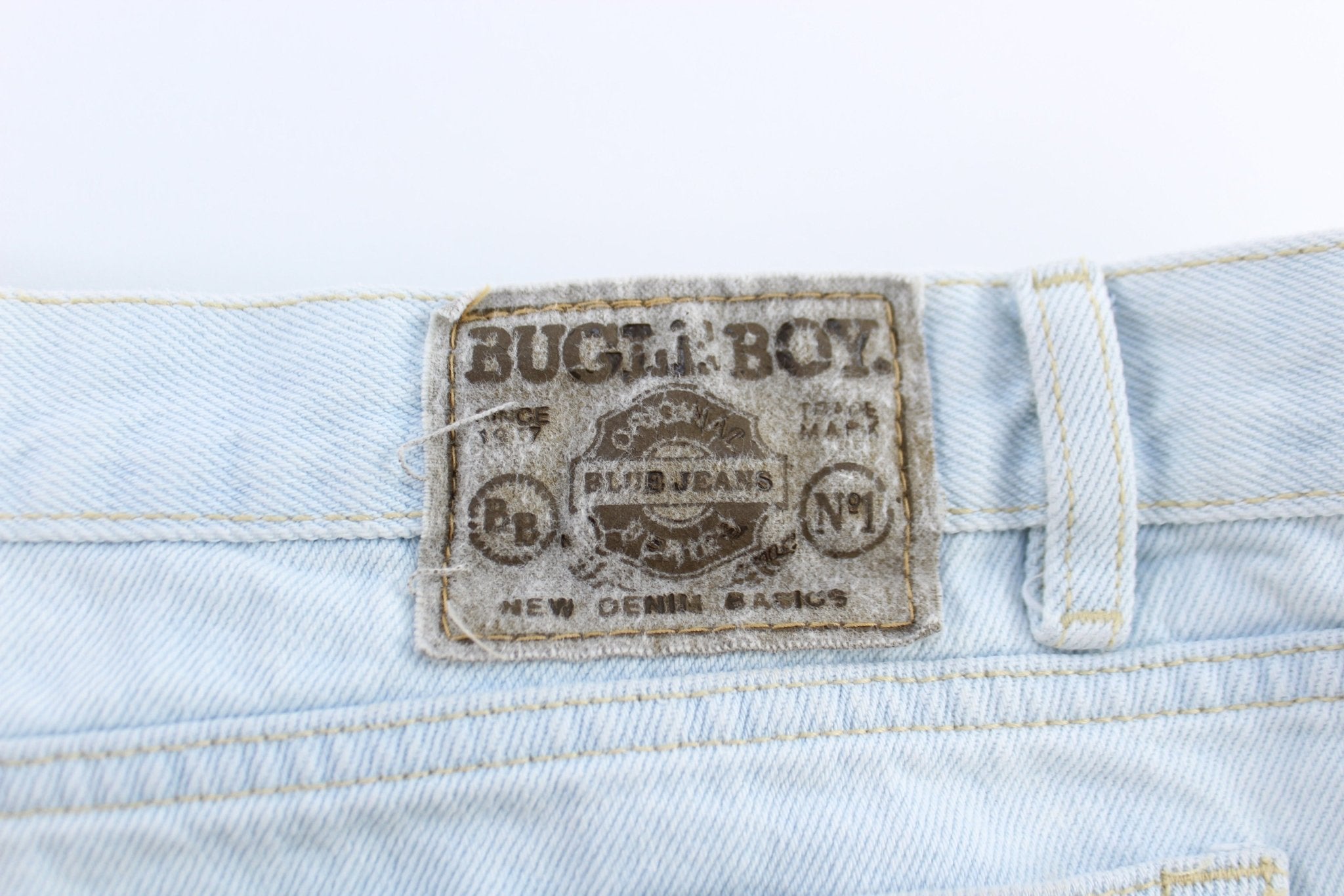90's Bugle Boy 750's Light Wash Denim Jeans - ThriftedThreads.com