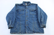 90's Bugle Boy Dark Wash Denim Jacket - ThriftedThreads.com